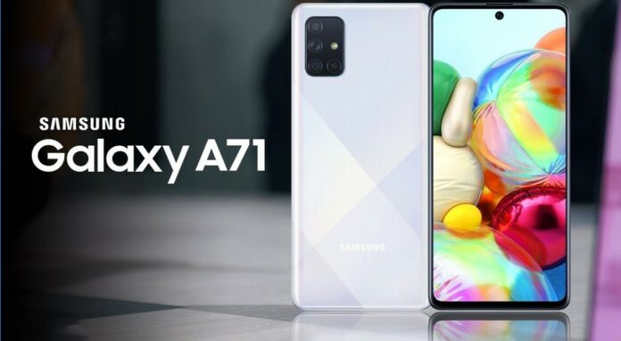 Desain layar Samsung Galaxy A71 (newsth.com)