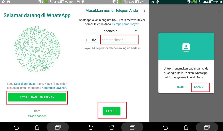 Cara login Akun WhatsApp (Dok.Istimewa)