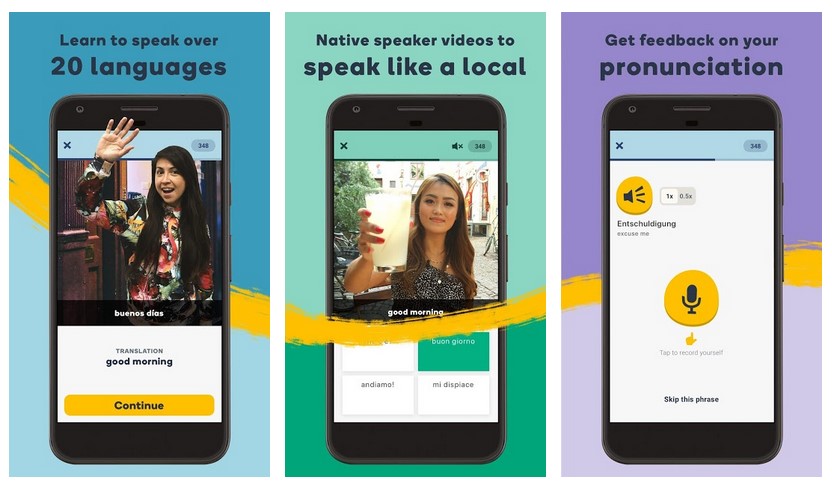 Aplikasi Learn Languages with Memrise – Spanish, French (Play Store)