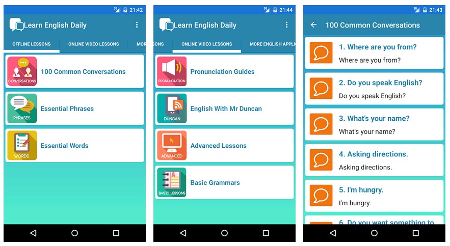 Aplikasi Percakapan Bahasa Inggris (Play Store)
