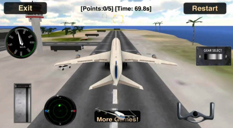 Game simulasi pesawat terbang (YouTube)