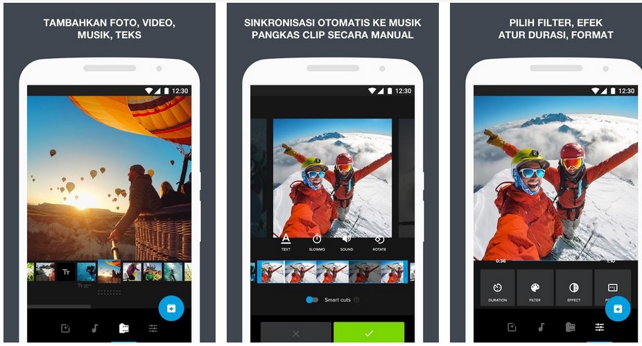 Quik – Editor Video GoPro untuk foto dengan musik (Play Store)