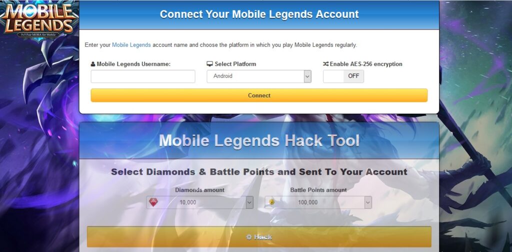 Mobile Legends Hack Tool (MobileLegendsGenerator)