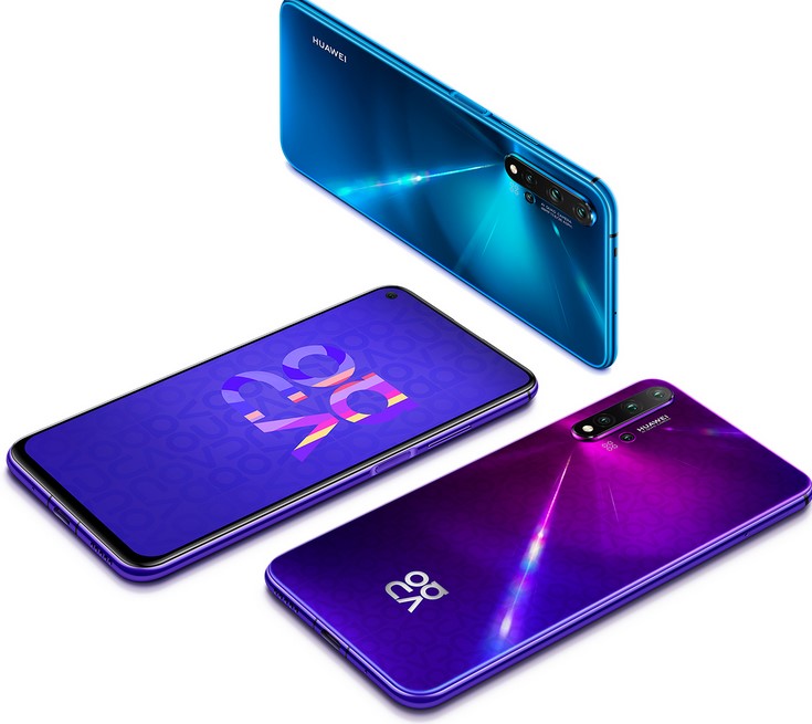 Pilihan warna Nova 5T (Huawei)