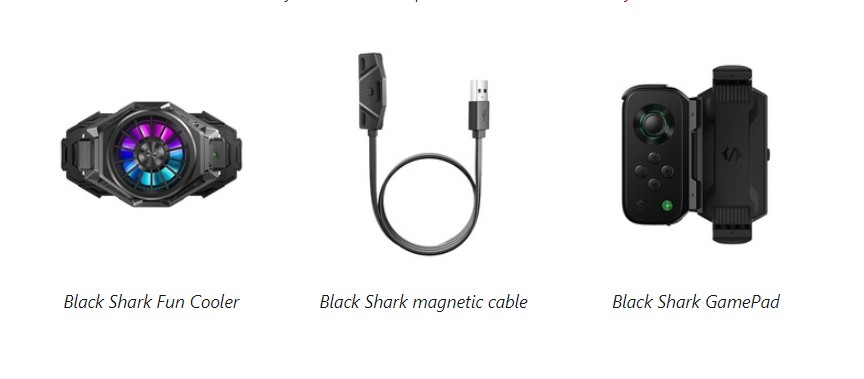 Aksesoris tambahan Black Shark 3 (NoteBookCheck)