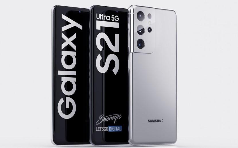 Desain Galaxy S21 Ultra (LetsGoDigital)