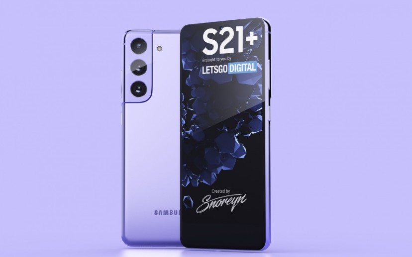 Desain Samsung Galaxy S21+ (LetsGoDigital)