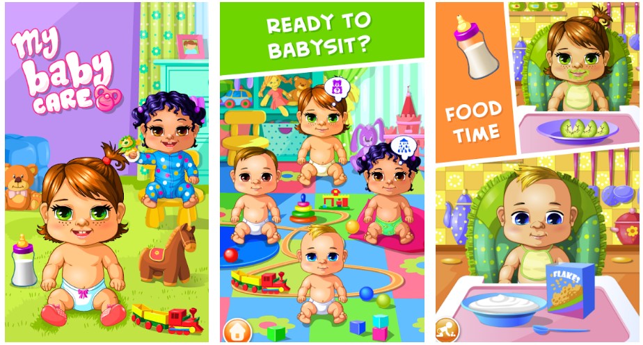 Game untuk anak perempuan Perawatan Bayiku (Play Store)