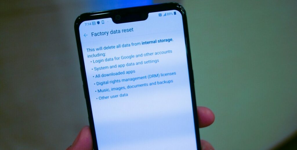 Factory reset Android phone (Android Authority)