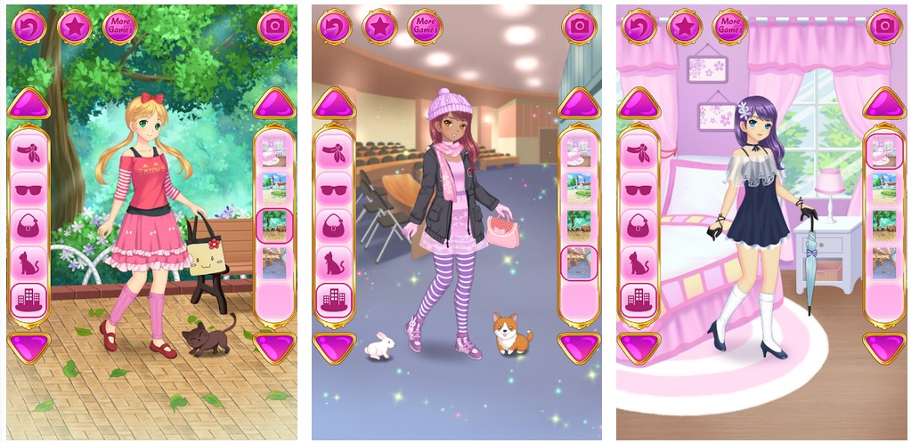 game android anak perempuan Dress Anime Wanita (Play Store)