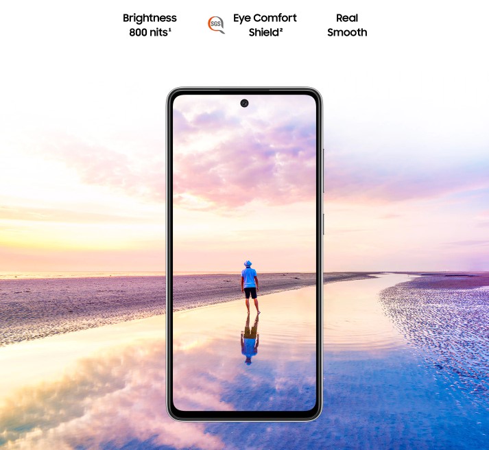 Desain layar Galaxy A52 (Samsung Indonesia)