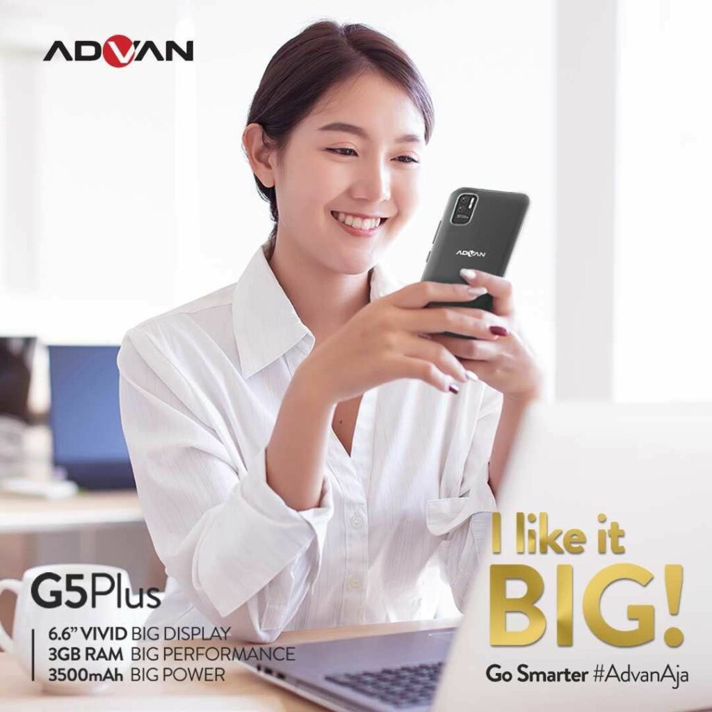 Spesifikasi Advan G5 Plus (Instagram @advanindonesia)