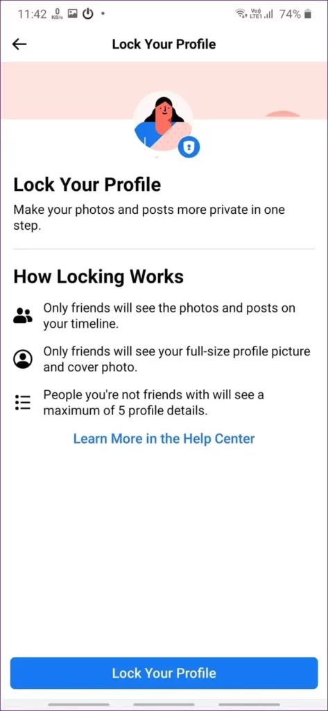 cara mengunci profil fb tanpa aplikasi